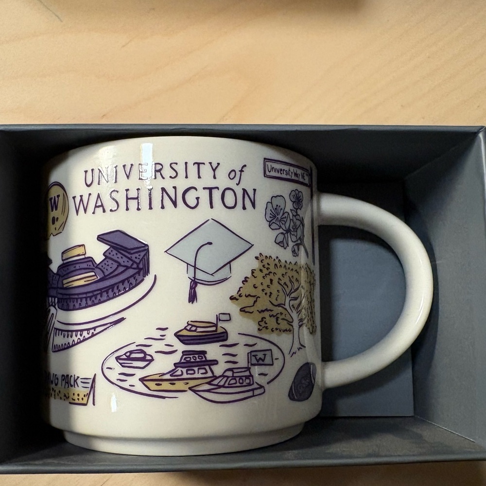 Starbucks University of Washington Mug - Purple and White